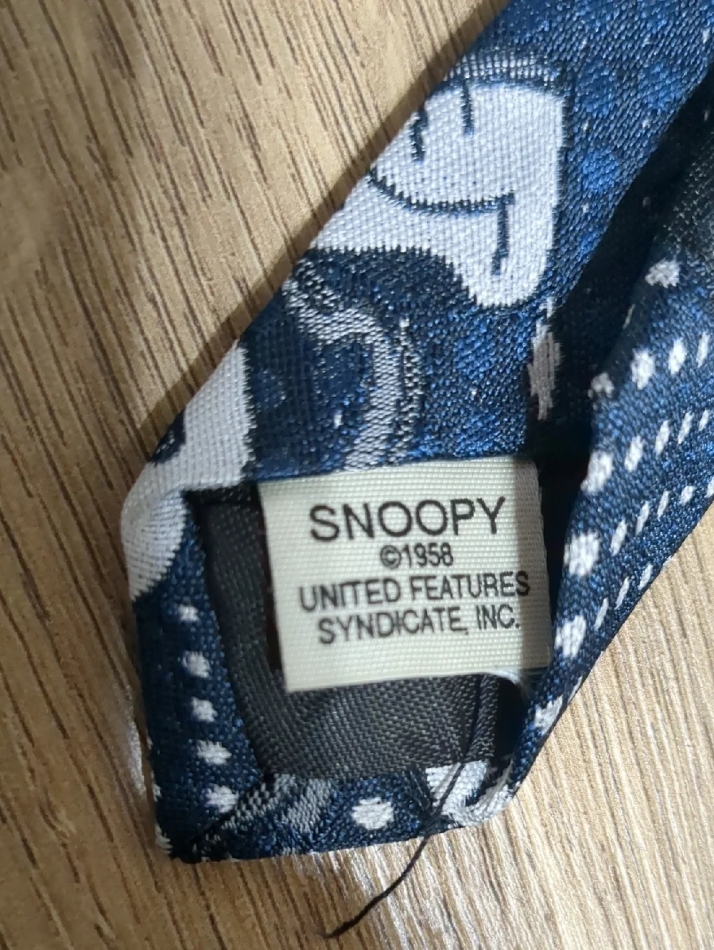 Snoopy Cervantes Navy Blue Neck Tie